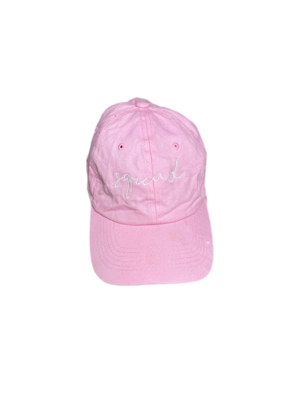 Squad Embroidered Pink Baseball Cap